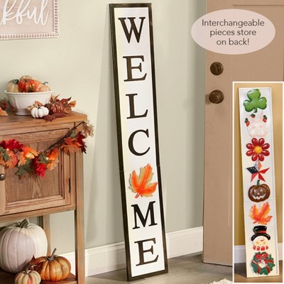The Lakeside Collection 9-Pc. Interchangeable Welcome Sign