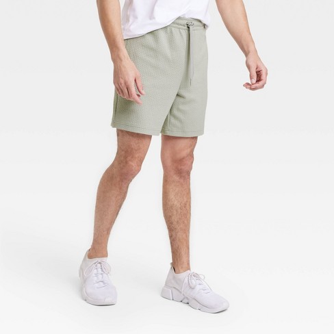 Mens cotton fleece on sale shorts