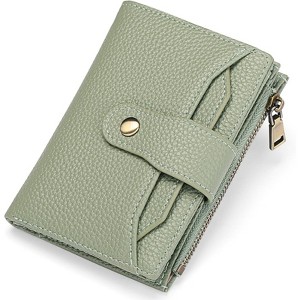 Clotth Small Wallets for Women - RFID Blocking PU Leather Bifold Wallets, Removable ID Window & Zipper Pocket for Daily Use,Travel,Commuting - 1 of 4