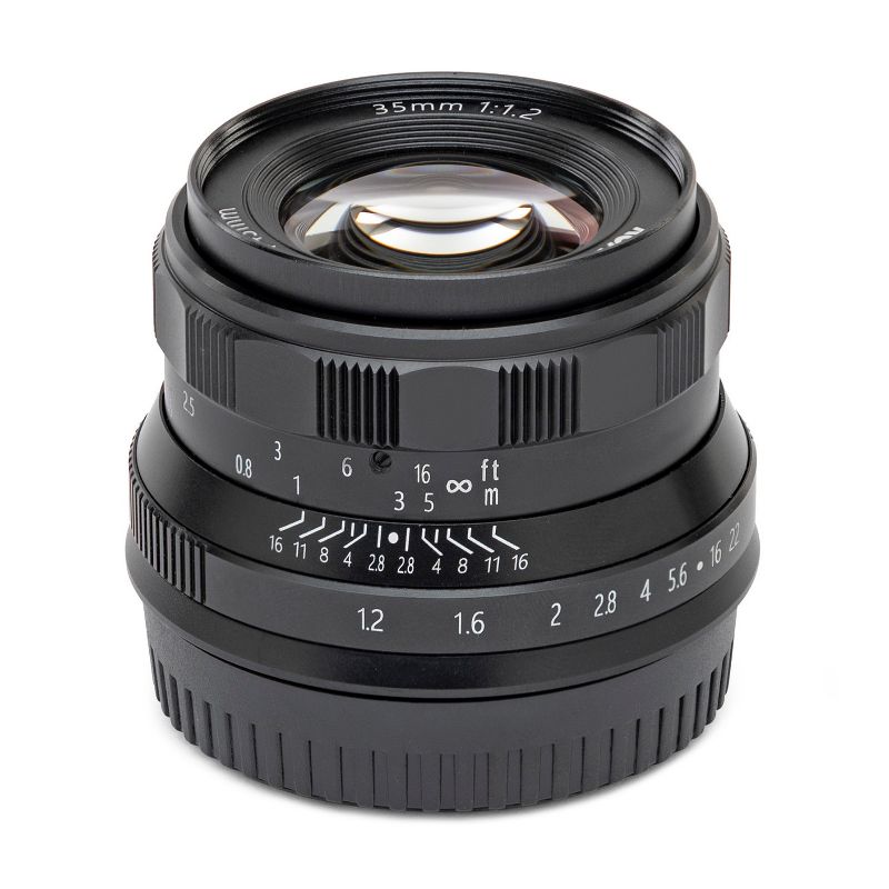 Koah Artisans Series 35mm f/1.2 Manual Focus Lens for Canon EOS-M Mount (Black), 1 of 6