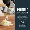 Garlic Press Set, Garlic Mincer with Silicone Peeler and Cleaning Brush, Easy Squeeze Ergonomic Handle, Rust Proof & Dishwasher Safe Garlic Crusher - 4 of 4