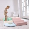 KIDKII 6 Piece Mirror Soft Play Foam Climbing Sensory Blocks Toddler Toy, Pastel - 2 of 4