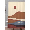 Viviana Gonzalez Western Desert Vibes II Shower Curtain Brown - Deny Designs: Polyester Microfiber, Machine Washable, 71x74 Inch - 2 of 3