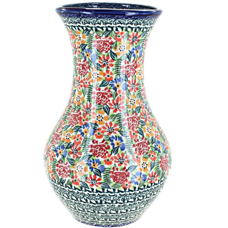 Blue Rose Polish Pottery W04 Galia Vase, 1 of 2
