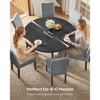 Round Dining Table for 6, 47.2 Inch Kitchen Table with Tapered Solid Wood Legs & Heat-Resistant Top, 264 lb Capacity - 3 of 4