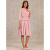 Allegra K Women's Business Office Long Sleeve Blazer Jacket Pleated Skirts 2 Piece Suit Sets Outfits - 4 of 4