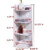 Kings Brand Furniture - Olivia 4-Tier Corner Storage Shelf Organizer for Bathroom, Living Room, Kitchen, White - image 3 of 3