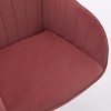 GlasFlength Task and Office Chairs Adjustable Office Chair Ergonomic Swivel Chair Computer Chair for Long Sitting, Red, 24.6"*22.84"*38" - 3 of 4