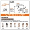 Large Heavy Duty Dog Stroller Folding Pet Stroller 4-Wheel Pet Travel Carrier Double Door Pet Trolley Skylight Cart with Rainproof Cover - 3 of 4