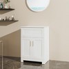 Resenkos 24" Bathroom Vanity Laundry Cabinet Combo with Sink, - 2 of 4