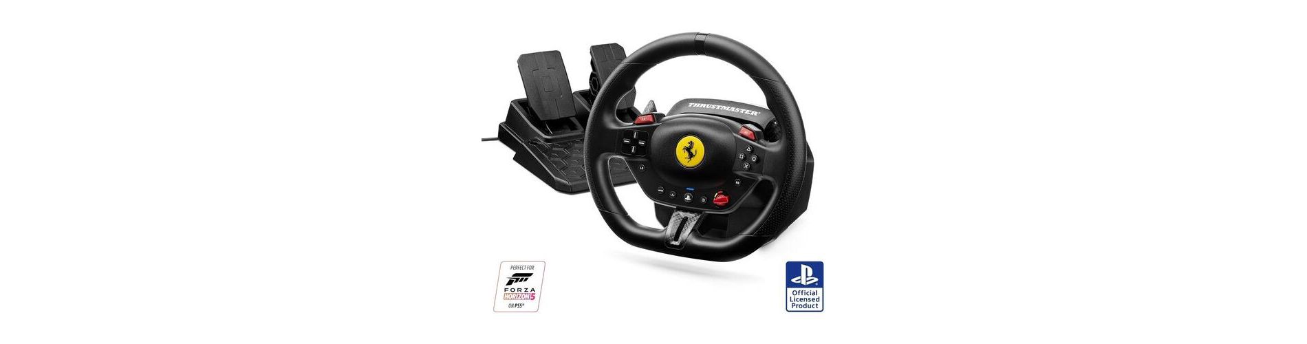 Thrustmaster - PlayStation 5 Accessory: Racing Wheel - Thrustmaster T98 P Ferrari 296 GTB: Officially Licensed by Sony