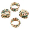 Saro Lifestyle Beaded Napkin Ring, Multi (Set of 4) - 3 of 4