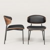 Gaoyangjiaju 20.47 Inch Leather Dining Chair with Metal Frame and High-Density Foam - 2 of 4