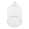 12" x 7.5" Glass Cloche with Glass Tray - Storied Home: Elegant Display Dome & Preservation Cover - 3 of 4
