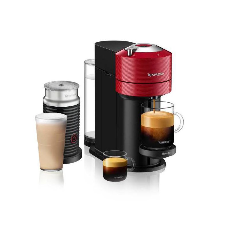 Nespresso Vertuo Next Bundle Coffee Maker and Espresso Machine by Breville - Red, 2 of 9