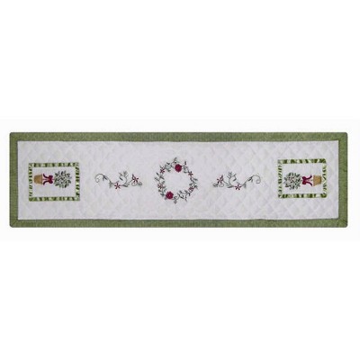 C&F Home 14" x 51" Christmas Topiary Table Runner