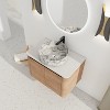 GDFStudio Ford Wall-Mounted Bathroom Vanity With Ceramic Round Sink - 2 of 4