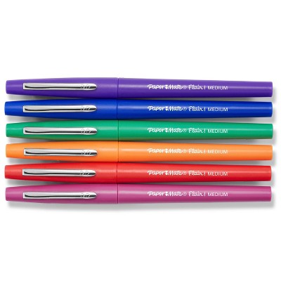 Paper Mate 6ct Pens Flair Core Medium Tip Assorted Colors