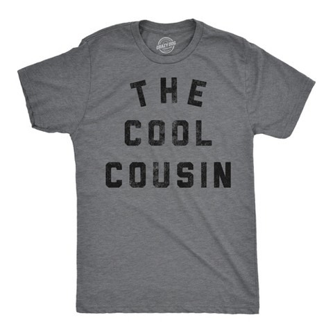 Мужские футболки Crazy Dog T-Shirts, Inc. Mens Funny T Shirts The Cool Cousin Sarcastic Family Reunion Graphic Tee for Men - Crazy Dog Men's T Shirt for Thanksgiving Dark Grey L