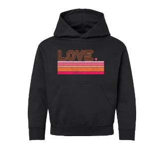 The Juniper Shop Retro Love Stripes Youth Graphic Hoodie - 1 of 3