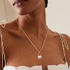 14K Gold MOP Necklace - Heart/Cross/Teardrop Pendant, Delicate Women's Jewelry Gift - 3 of 4