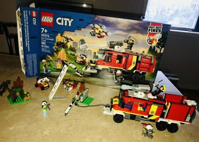 Lego City Fire Command Unit Set With Fire Engine Toy 60374 Target