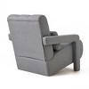 CAVINAS Ergonomics Accent Chair with A Gently Reclined Seat,Luxury Armchair with L-Shaped Armrest,Linen Fabric Lounge Chair for Living Room - 2 of 4