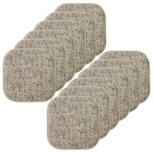 Broadway Memory Foam No Slip Back 16" x 16" Chair Pad Cushion by Sweet Home Collection® - 1 of 4
