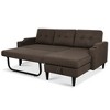 74.8" Convertible L-Shaped Sectional Sofa Bed with Storage Chaise - 2 of 4