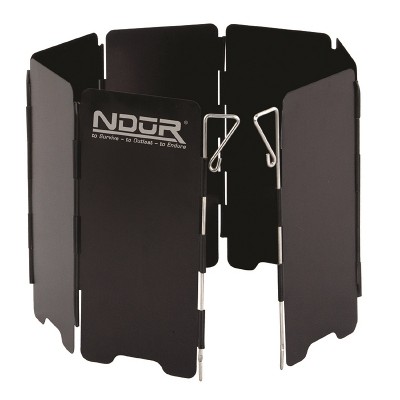 NDuR Mini Stove Windshield Black-Large