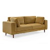 MINIMORE Modern Style 85''W Lassie 3Seater Square Arm Sofa - 3 of 4