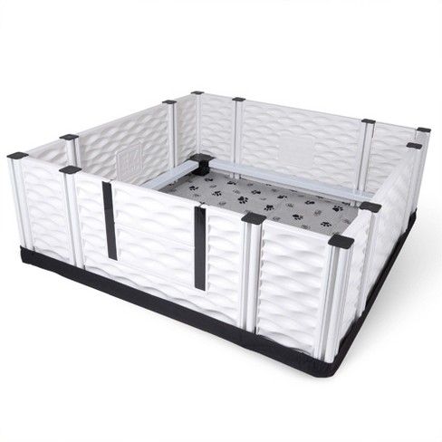 Ezwhelp Ezclassic Large Padded Dog Whelping Box With Rails Puppy Whelping Supplies Made Of Durable Plastic 48 X 48