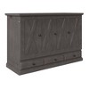 Merax Farmhouse Murphy Bed Cabinet with USB Charging Station Storage Space - 3 of 4