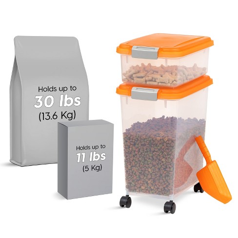 30 lb dog food storage best sale