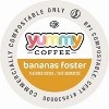 Yummy Coffee Bananas Foster Flavored Coffee, Compostable Single Serve Coffee Pods Compatible with Keurig K-Cup Brewers, 20 Count - 2 of 4