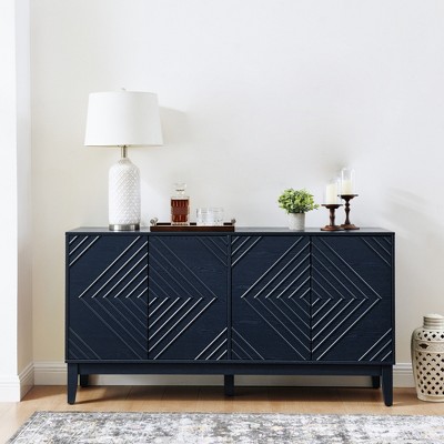 60.5" Sideboard Buffet Cabinet, Coffee Bar Cabinet with Adjustable Shelves, TV Stand Console Table, Kitchen Pantry Cabinet for Living Room
