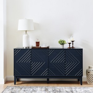 60.5" Sideboard Buffet Cabinet, Coffee Bar Cabinet with Adjustable Shelves, TV Stand Console Table, Kitchen Pantry Cabinet for Living Room - 1 of 4