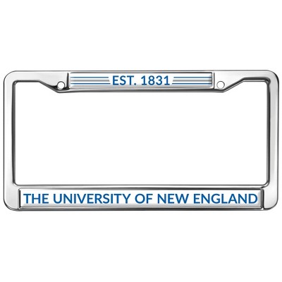 University of New England Full Size Standard License Plate Metal Frame