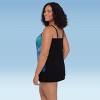 Trimshaper Women's Hank Handkerchief Plus Floral Tankini Swimsuit Top - 2 of 3