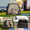 EighteenTek Pod All Weather Sports Tent Shelter Screen House Room Pop Up Gazebo Outdoor Camping Canopy Tent Sun Shade Shelter Mesh Walls Not - 4 of 4