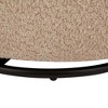 Fabric Swivel Accent Chair with Cloud-Like Comfort and Metal Frame - 4 of 4