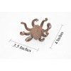 Collectible Wildlife Gifts | Octopus Toy, Octopodes, Octopoda, Ocean, Deep Sea, Museum Quality Rubber Model, Animal, Hand Painted,  4"   CH115 BB94 - 2 of 4