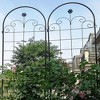 86.7" Metal Garden Trellis for Climbing Plants - Rustproof Outdoor Plant Support for Roses, Vines, Vegetables - Elegant Fence Netting (4-Pack) - 3 of 4