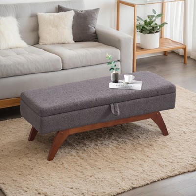 MOONMISS solid wood feet for solid weighing,and bed end stool with storage function