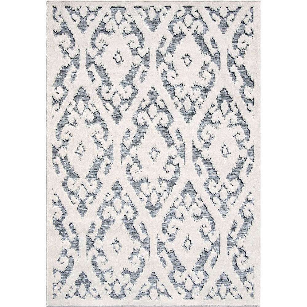  Toscana Ikat Outdoor Rug Skyview Blue