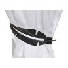 Evideco French Home Goods Metal Feather Curtain Tiebacks with Magnetic Closure – No Installation Needed - 2 of 4