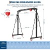 Portable Adjustable Gantry Crane, 12 Workstations, 2 Tons to 4,400 Pounds, Suitable for Use in Factories, Warehouses and Construction Sites. - 2 of 4