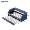 NicBex Twin Size Daybed Upholstered Day Bed with Trundle Bed Twin, Tufted Button and Copper Nail for Apartment - 2 of 4