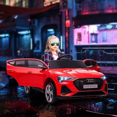 Red 12V Audi E-tron Sportback Kids Ride-On Car