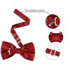 Allegra K Men's Pre-tied Solid Adjustable Classic Tuxedo Wedding Bow Ties - 3 of 4